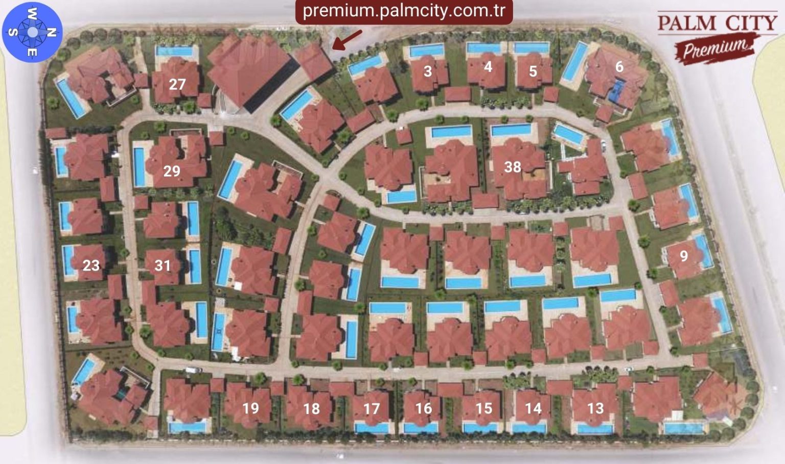 Palm City Premium Vaziyet Planı ve Satıştaki Ticari Dubleksler